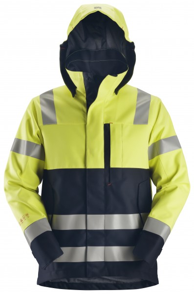 ProtecWork, wasserdichte Softshell-Jacke, Warnschutzklasse 2