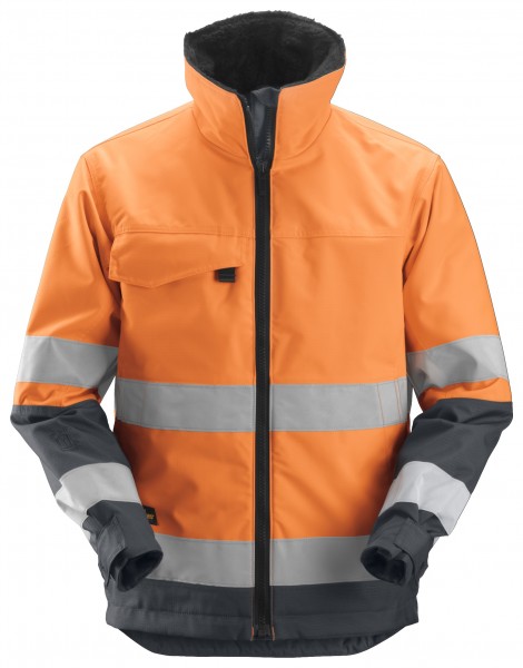 Core Wärmeisolierte High-Vis-Arbeitsjacke , Warnschutzklasse 3